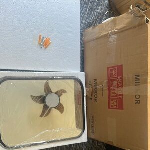 Black metal framed mirror 12”x16” brand new in 📦